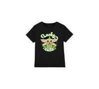 Star Wars St Patrick's Day Grogu Lucky Cute Unisex Kids T Shirt, Black, 3-4 Years