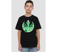 Star Wars St Patrick'S Day Luck Rebel Sign Kids T-Shirt Black