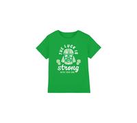 Star Wars St Patrick's Day Vader Strong Luck Unisex Kids T Shirt, Kelly Green, 7-8 Years