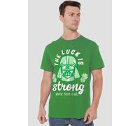 Star Wars St Patrick'S Day Vader Strong Luck Mens T-Shirt Green Star Wars Green S