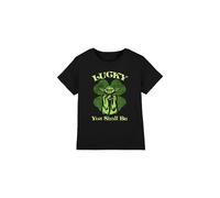 Star Wars St Patrick'S Day Yoda Lucky Kids T-Shirt Black | Size: 3-4 Years Star Wars Black 3-4 Years