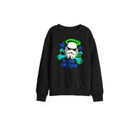 Star Wars Stencil Trooper Kids Sweatshirt, Black | Size: 9-11 Years Star Wars Black 9-11 Years