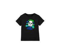Star Wars Stencil Trooper Kids T-Shirt Black | Size: 12-13 Years Star Wars Black 12-13 Years