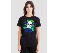 Star Wars Stencil Trooper T-Shirt, Black Black M