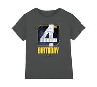 Star Wars Stormtrooper 4th Birthday Space Unisex Kids T Shirt, Charcoal, 5-6 Years