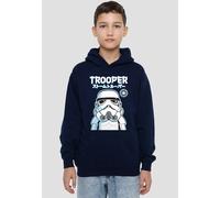 Star Wars Stormtrooper Kawaii Youth Kids Pull-Over Hoodie, Navy Disney Navy 5-6 Years