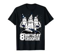 Star Wars Stormtrooper Party Hats Trio 8th Birthday Trooper T-Shirt
