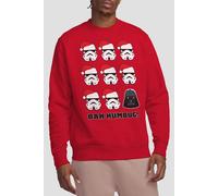 Star Wars Stormtroopers And Darth Vader Bah Humbug Christmas Sweatshirt Red Star Wars Red XXL