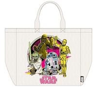 Star Wars Stormtroopers & Galactic Ships Reversible Tote Bag | Eco-Friendly Reusable Fabric Tote Bag for Shopping or Daily Use