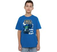 Star Wars Swipe Grogu Unisex Kids T Shirt, Royal, 9-10 Years