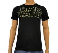 Star Wars T-Shirt Black Sizes: XS - XL Cotton Logoshirt
