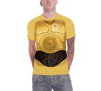 Star Wars - T-Shirt # Xl Unisex Yellow # C-3po Chest