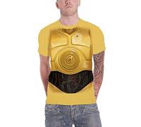 Star Wars - T-Shirt # M Unisex Yellow # C-3po Chest