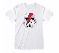 Star Wars T-Shirt Stormtrooper Ziggy Stardust New White Official