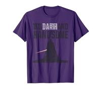 Star Wars Tall Darth and Handsome Funny T-Shirt, Men, Purple, Small
