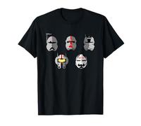 Star Wars The Bad Batch Clone Force 99 Helmets T-Shirt
