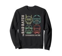 Star Wars The Bad Batch Clone Unit 99 Helmets Distressed Sweatshirt