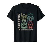 Star Wars The Bad Batch Clone Unit 99 Helmets Distressed T-Shirt