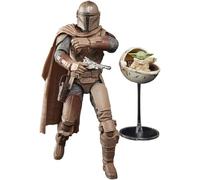Star Wars The Black Series The Mandalorian and Grogu (Arvala-7) Toys 15-Cm-Scale The Mandalorian Action Figures, Kids Ages 4 and Up