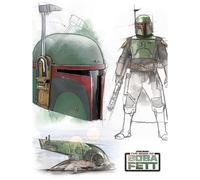 Star Wars: The Book Of Boba Fett Concept Sketches Canvas Print