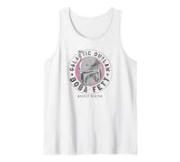 Star Wars The Book Of Boba Fett Helmet Galactic Outlaw Logo Tank Top