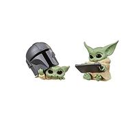 Star Wars The Bounty Collection Series 3 The Child Figures 2.25-Inch-Scale Helmet Peeking, Datapad Tablet Posed Toys 2-Pack, Ages 4 and Up