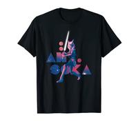Star Wars The Clone Wars Ahsoka Tano Pink Galaxy T-Shirt