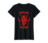 Star Wars The Clone Wars Darth Maul Sith Lord T-Shirt, Women, Black, 3X-Large
