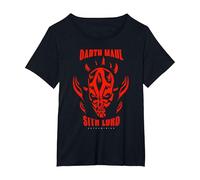 Star Wars The Clone Wars Darth Maul Sith Lord T-Shirt, Women's Plus, Black, 5X