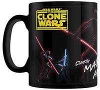 Star Wars: The Clone Wars Epic Lightsaber Duel Coffee Mug Black