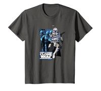 Star Wars The Clone Wars Rex Trooper T-Shirt, Youth, Asphalt Grey, X-Small