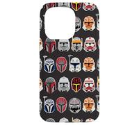 Star Wars The Clone Wars Trooper Helmet Pattern Case for iPhone 15 Pro