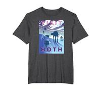 Star Wars The Empire Strikes Back Visit Hoth Postcard T-Shirt, Men's Big and Tall, Dark Heather Grey, 5X Tall