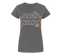 Star Wars The Last Jedi Badges Women's T-Shirt Charcoal