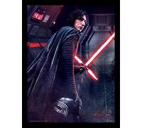 STAR WARS: The Last Jedi Kylo Ren Rage 30x40cm Framed Print, Multicoloured