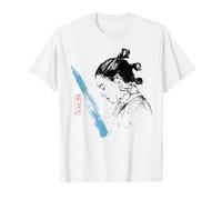 Star Wars The Last Jedi Rey Watercolor Sketch T-Shirt