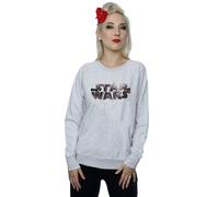 The Last Jedi Spray Logo Sweatshirt Star Wars Grey L