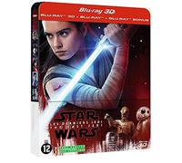 Star Wars: The Latest Jedi - Steelbook Blu-ray 3D + Blu-ray 2D + Blu-ray Bonus [3D Blu-ray Combo + Blu-ray + Blu-ray Bonus - Limited Edition SteelBook Case]