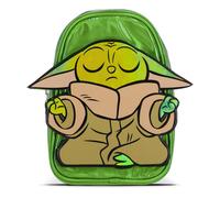 Star Wars The Mandalorian 3D Grogu Patch Shiny Mini Backpack (MP865205STW) in Green Star Wars Green One Size