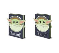 Star Wars: The Mandalorian A5 Notebook (I'm All Ears Hover Pod Design) - Official Merchandise (Pack of 2)
