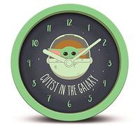 Star Wars The Mandalorian Alarm Clock (Cutest in the Galaxy) 12cm Diameter - Official Merchandise
