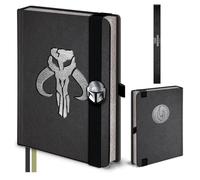 Star Wars The Mandalorian And Grogu (Beskar Armour) A5 Luxe Slider Notebook, Official Licensed The Mandalorian Merchandise, Grogu Baby Yoda Collectible, Fan Gift