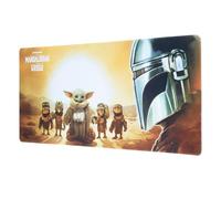Star Wars The Mandalorian and Grogu Large Mouse Mat, Gaming Mouse Pad XXL | 80 x 35 cm Water Resistant Non-Slip Desk Mat Large, Gaming Desk Accessories - Grogu Star Wars Gifts, Gamer Merchandise