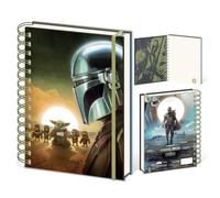 Star Wars The Mandalorian And Grogu (Sunset) A5 Wiro Notebook, Official Licensed The Mandalorian Merchandise, Grogu Baby Yoda Collectible, Fan Gift