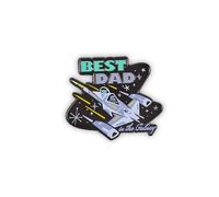 Star Wars: The Mandalorian "Best Dad In The Galaxy" Father's Day Enamel Pin | Badge Accessories For Lanyard, Backpack, Clothes
