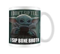 Star Wars: The Mandalorian Bone Broth Grogu Mug Green/white (12Cm X 10.5Cm X 8.7Cm)