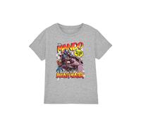 Star Wars The Mandalorian Bounty Hunter Speed Bike Kids T-Shirt, Heather Grey in Light Grey | Size: 7-8 Years Star Wars Light Grey 7-8 Years