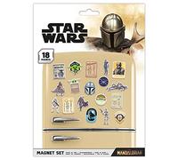 Star Wars The Mandalorian Bounty Hunter Unisex Fridge Magnet, Multi-Colour, Plastic