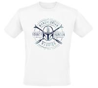Star Wars The Mandalorian - Bounty Hunter Warrior T-Shirt white M