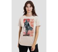 The Mandalorian Cowboy Hunter Ladies T Shirt, Natural, Medium